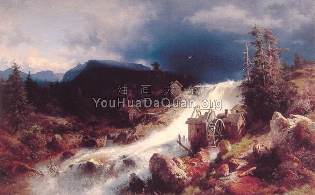 Landscape with Watermill - 赫尔曼·赫尔佐格